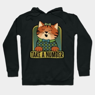 Take a Number Cat Hoodie